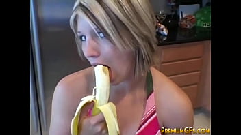 jerking off with banana