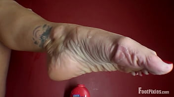 big dick footjob