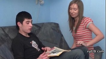mature lady seduces girl