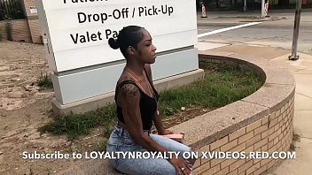 ebony teen home alone