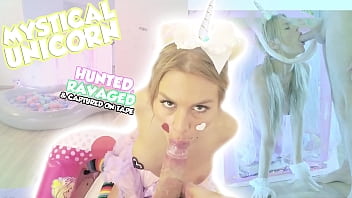 cute girl playing with her boobs