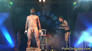 naked on stage sex